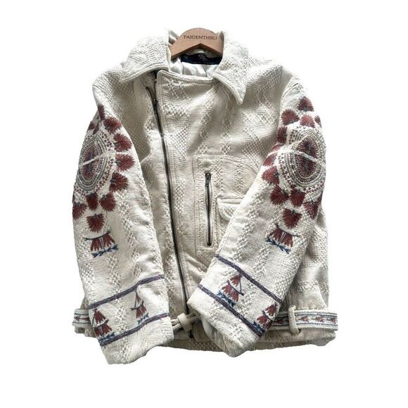 Free People Jackets & Blazers - New Romantics by Free People Heavy Embroidered Coat Women's M Boho